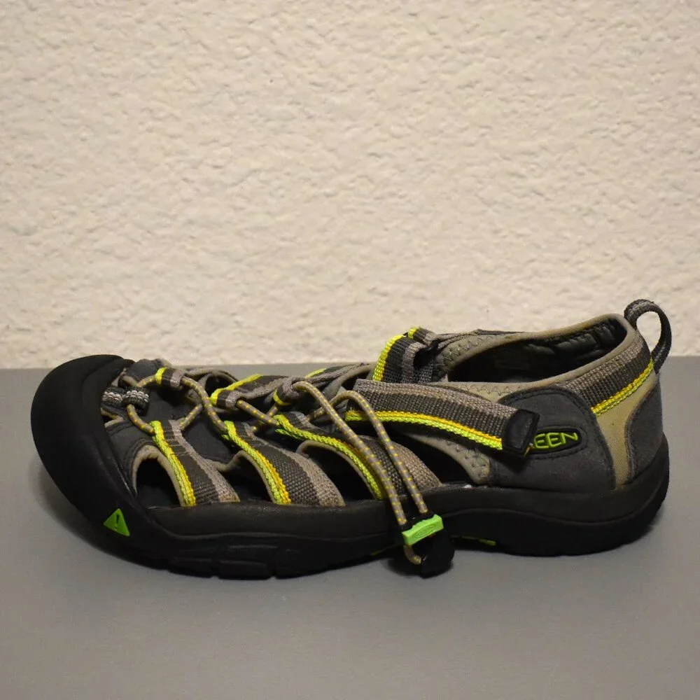 Keen Big Kids Newport H2 Waterproof Sport Sandals 5 Racer Gray/Green #1014266